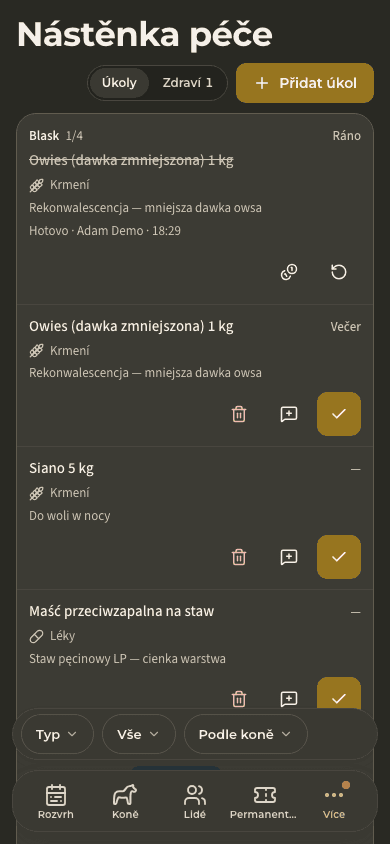 náhled · Péče