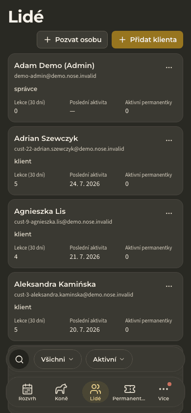 náhled · Přístup