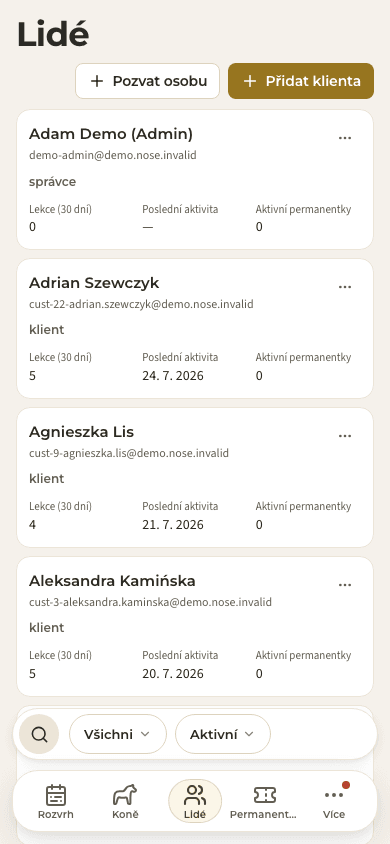 náhled · Přístup