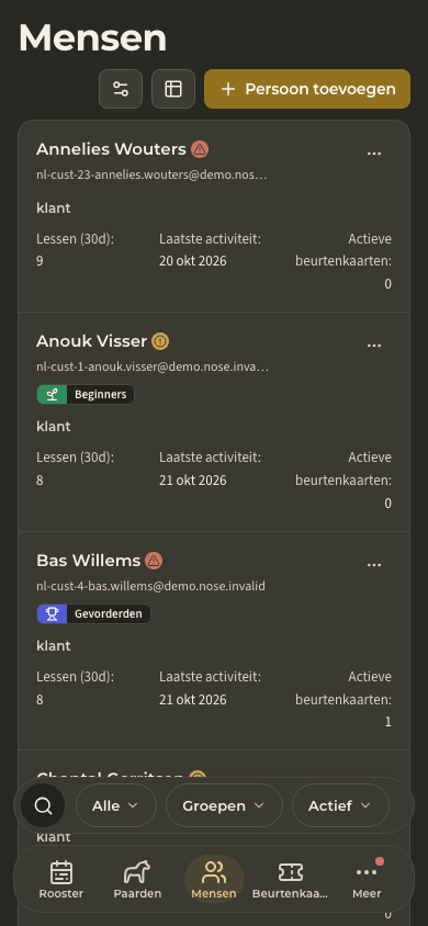 voorbeeld · Toegang