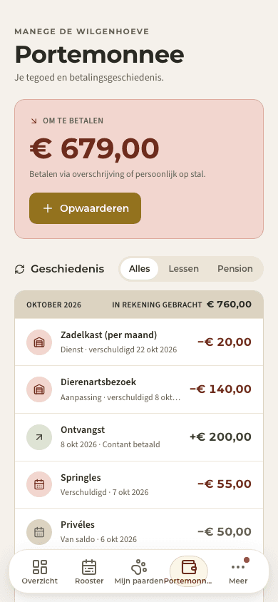 voorbeeld · Saldi