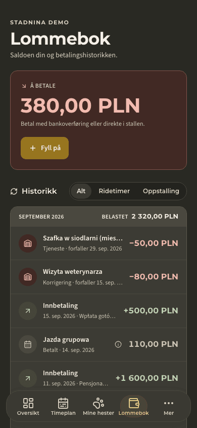 forhåndsvisning · Saldo