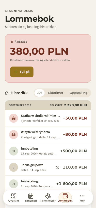 forhåndsvisning · Saldo