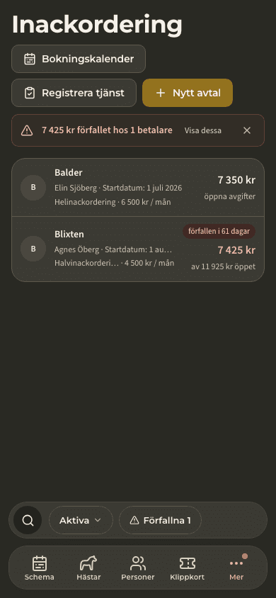 förhandsvisning · Inackordering