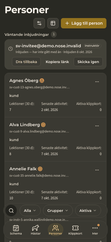 förhandsvisning · Åtkomst