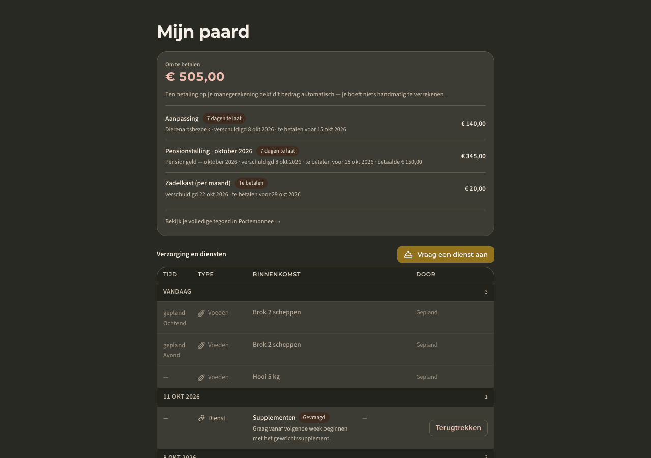 app — mijn paarden & verzorging