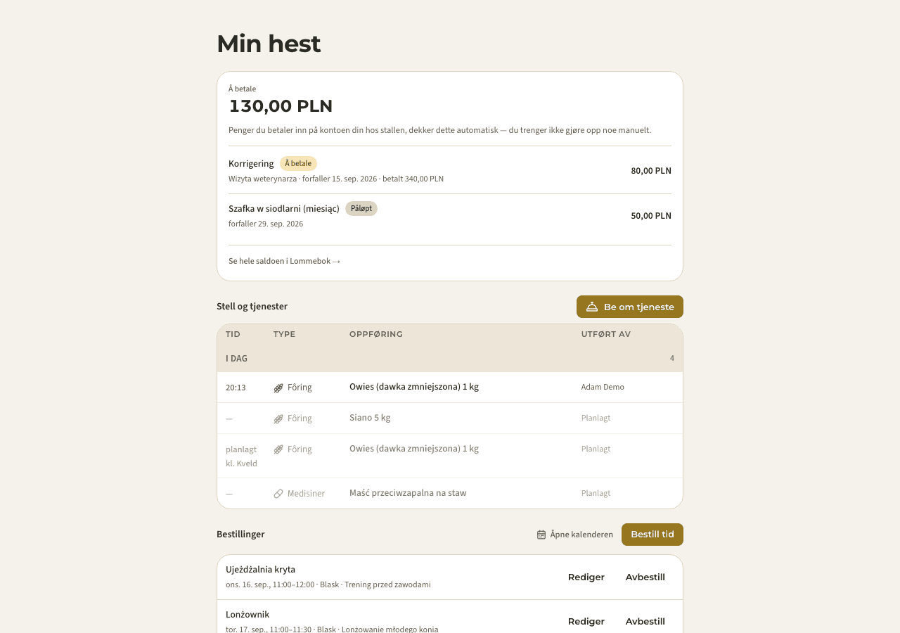 app — mine hester og stell